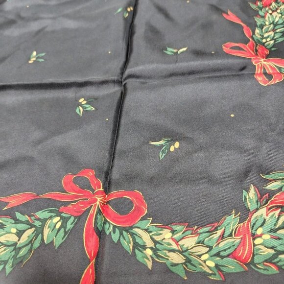 DIOR/ChristianDior - Black Green Red Multi Scarf 117-061725 - Picture 5 of 11